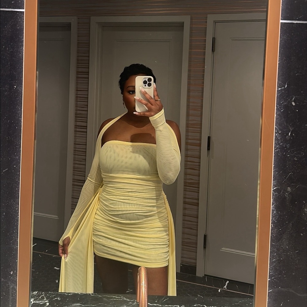 BBXBRAND ZAYA RUCHED MINI- SOFT LIMONE-